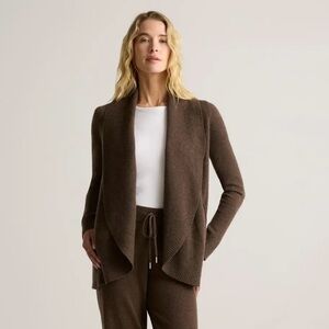 Quince Mongolian cashmere Open Front Cardigan Sweater